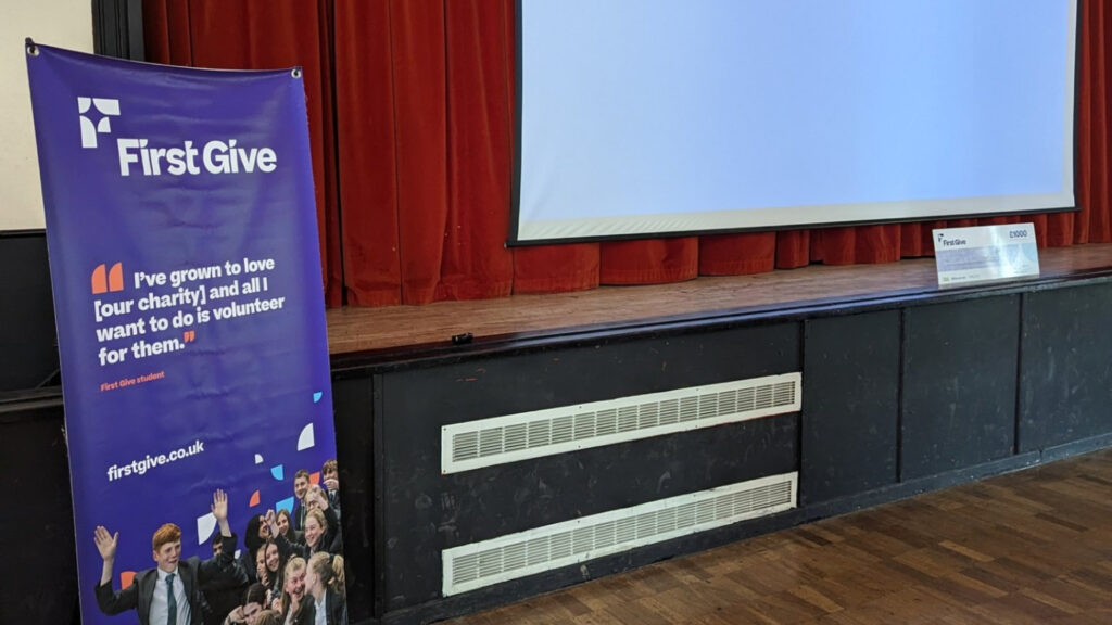 Setting up for the First Give school final