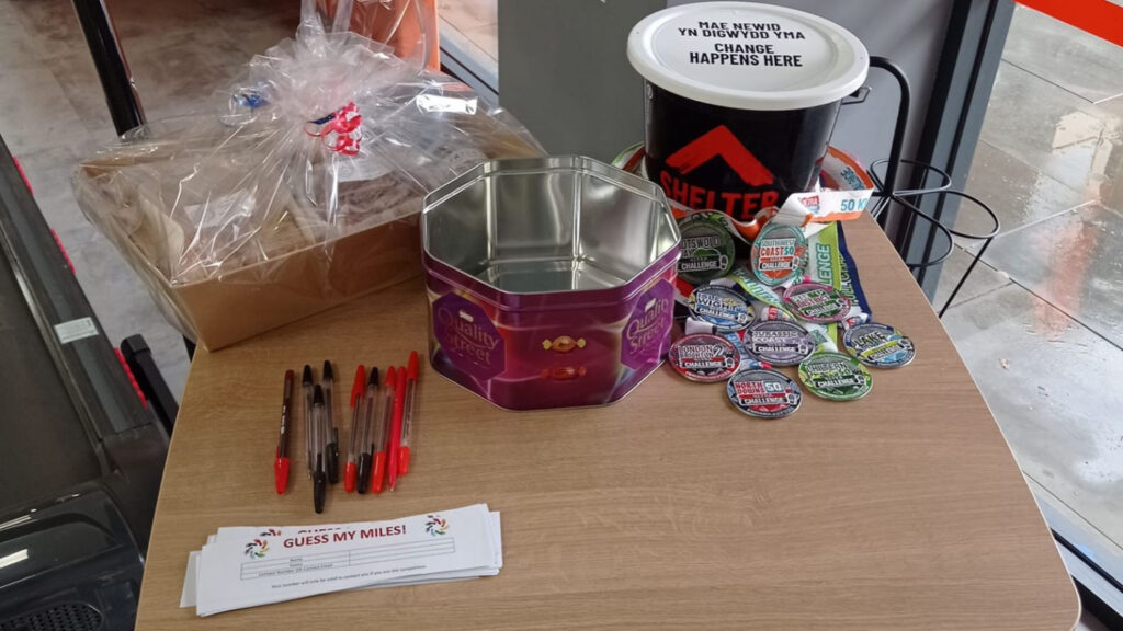 Fundraising at Monmouthshire Building Society in Newport