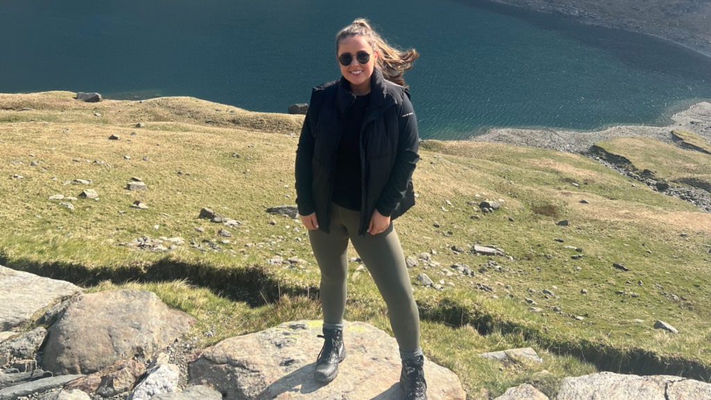 Lauren in the mountains