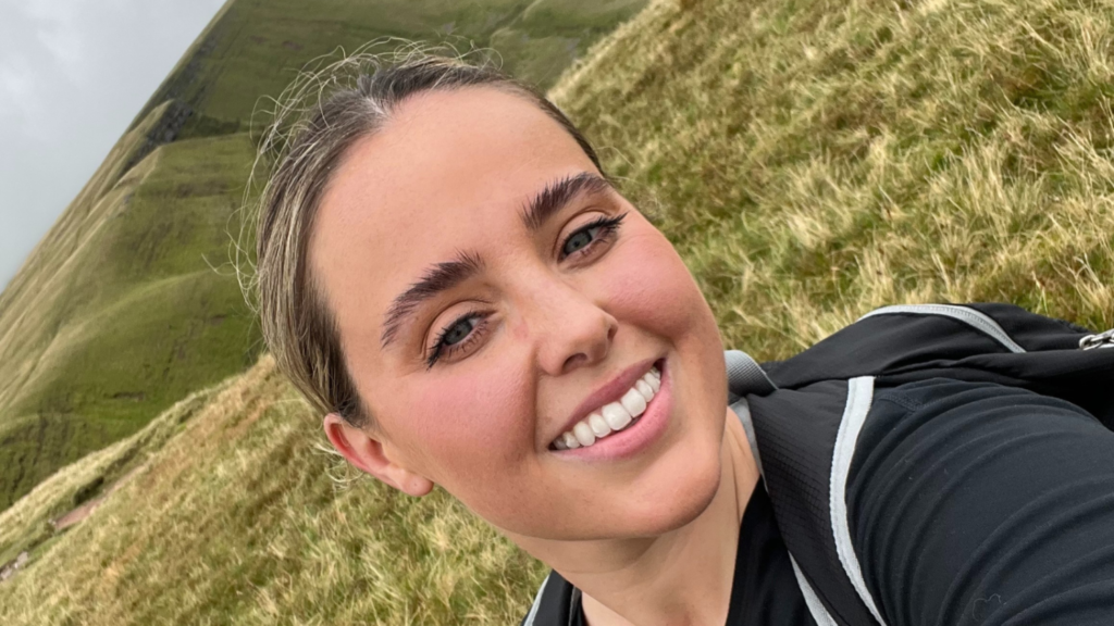 Lauren on a training hike