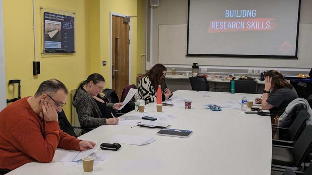 Mark at a Peer Research training day