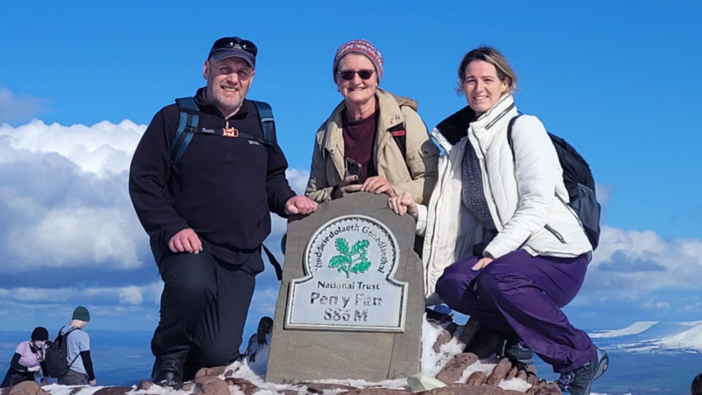 At the top of Pen-y-Fan