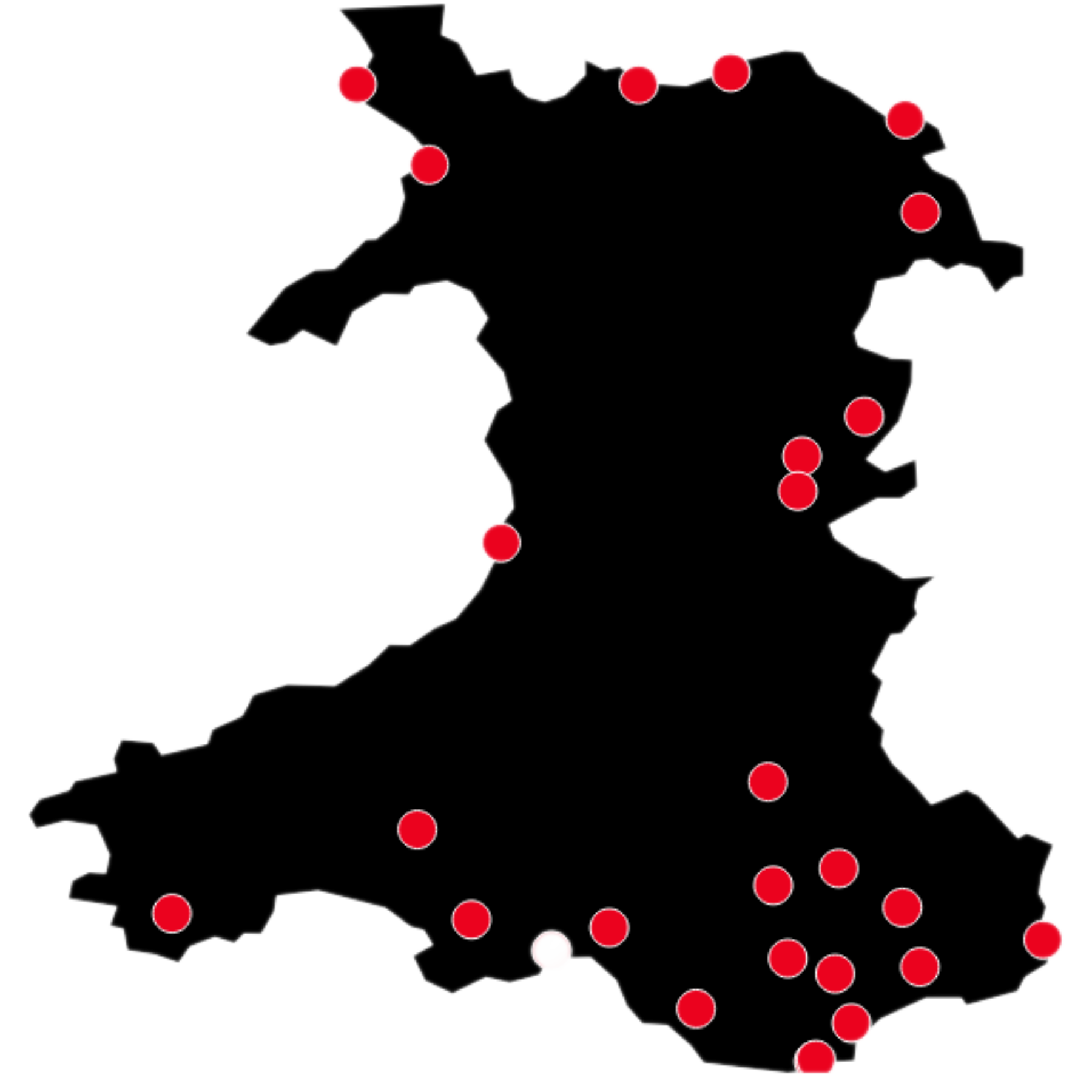 Map of Wales