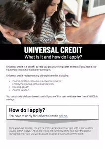 Universal Credit cover