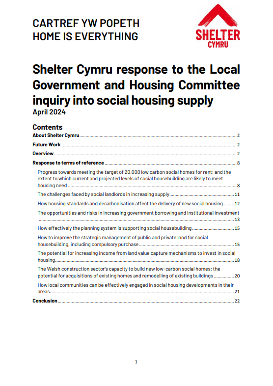 Inquiry into social housing cover