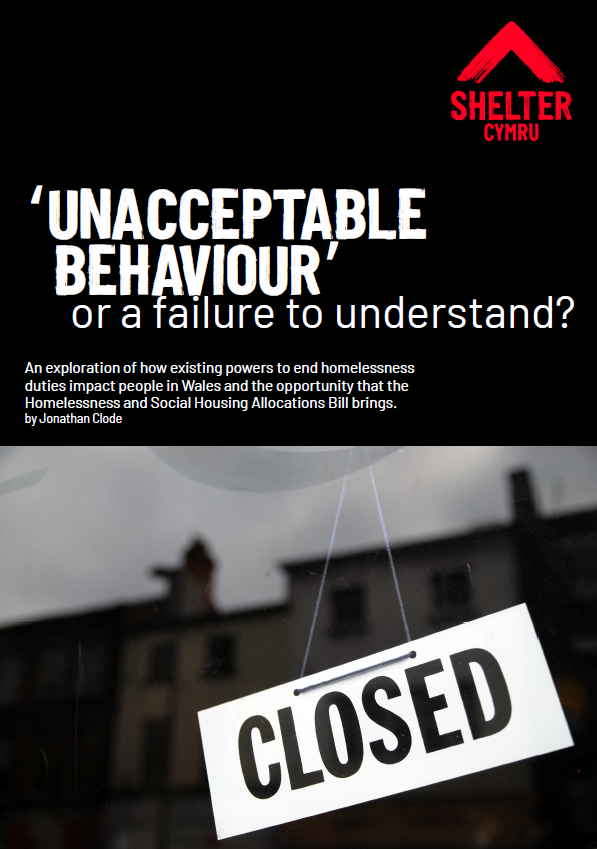 Unacceptable behaviour cover