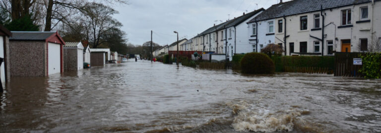 Flooded street