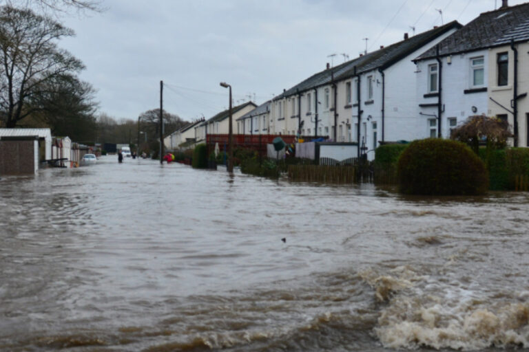 Flooded street