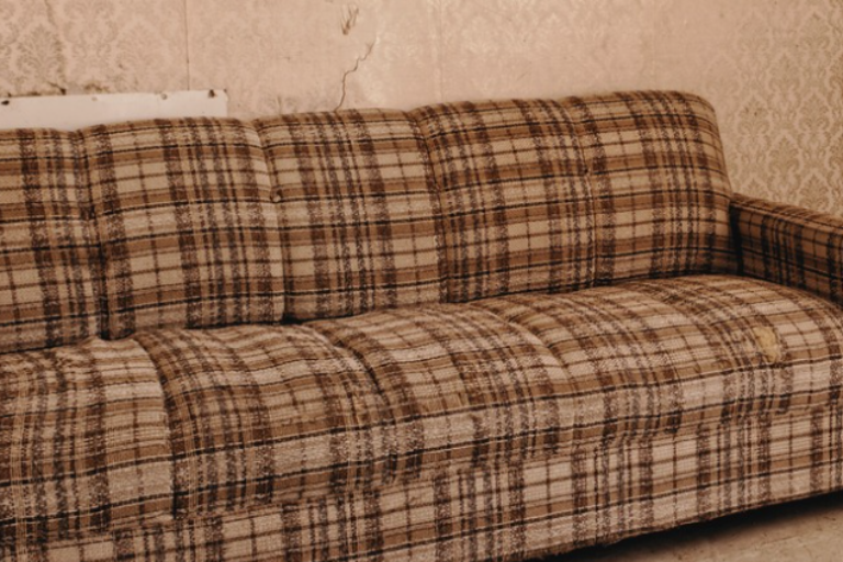 Sofa in mouldy room