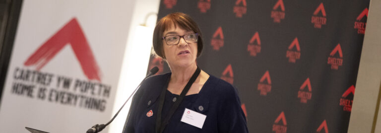 Lady speaking at conference