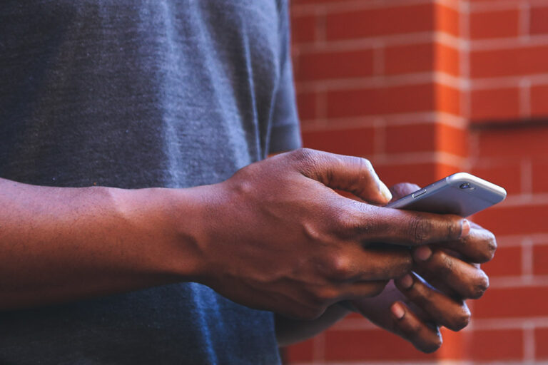 Person on phone