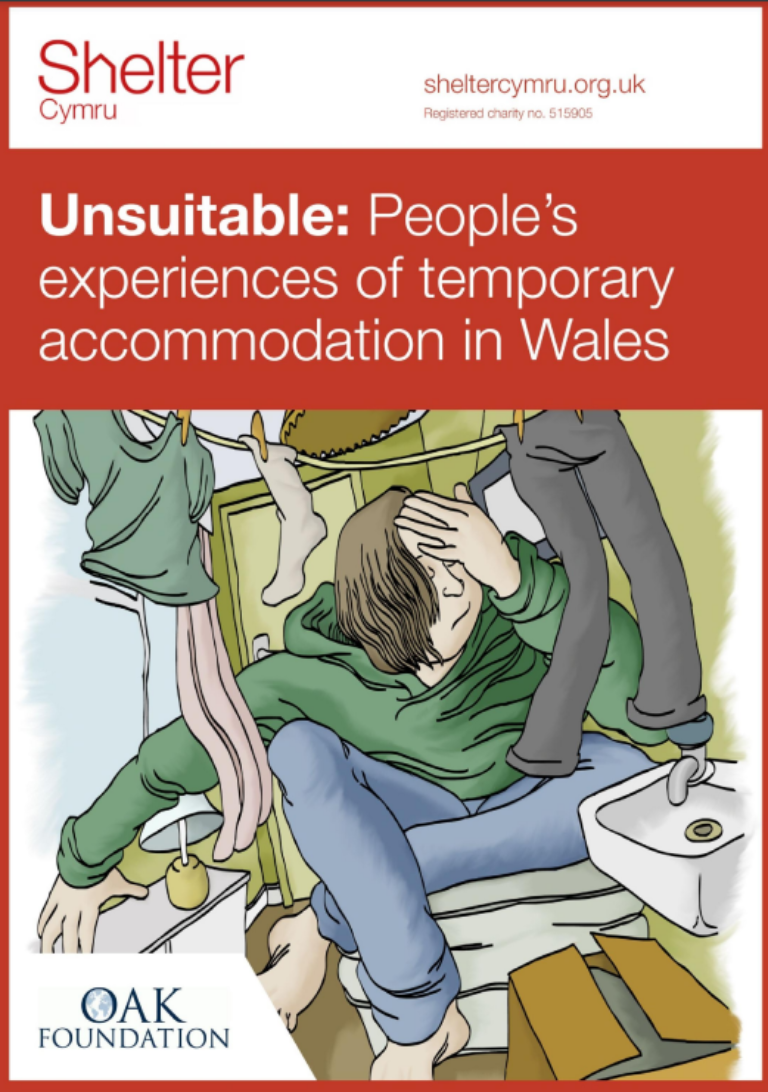 People's experience of temp accomodation in wales cover