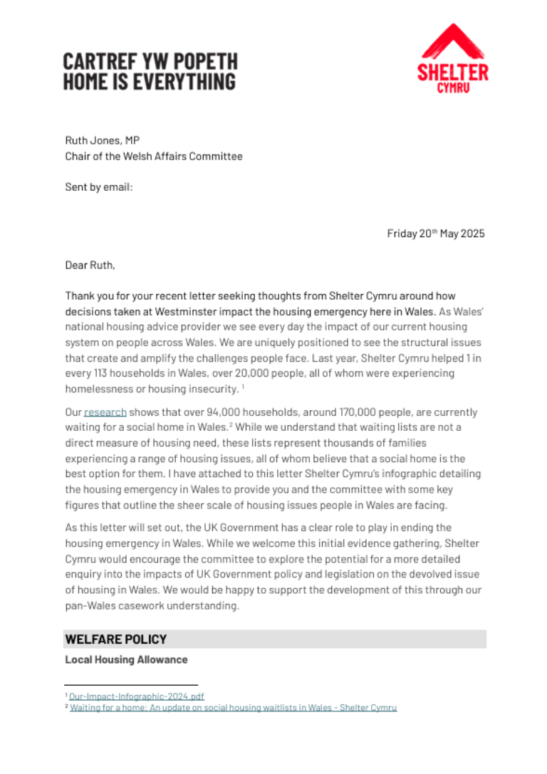 Letter cover